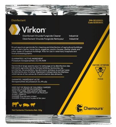 Désinfectant Virkon - 50 g - Ma Poule Express