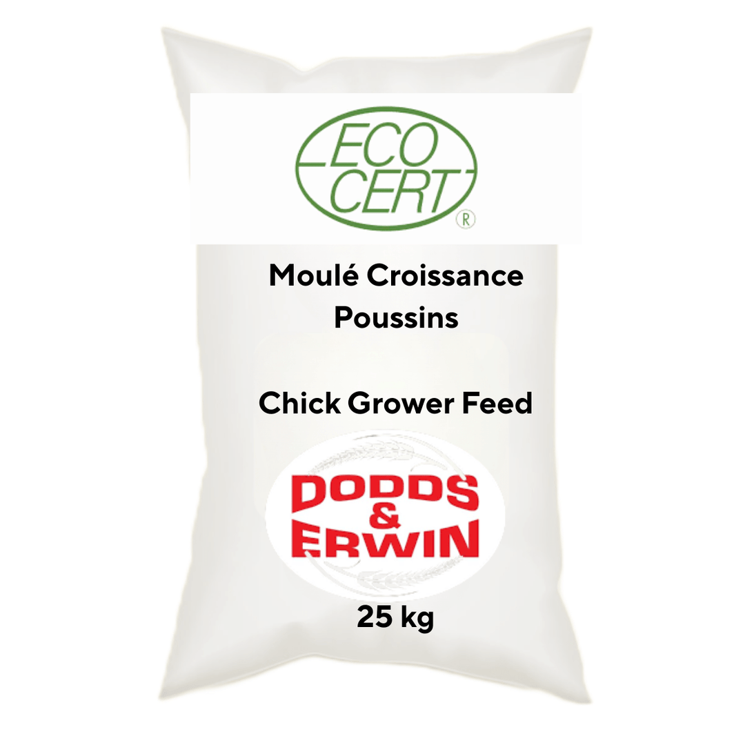 Moulé Croissance Biologique - 25 kg (Non Taxable) - Ma Poule Express