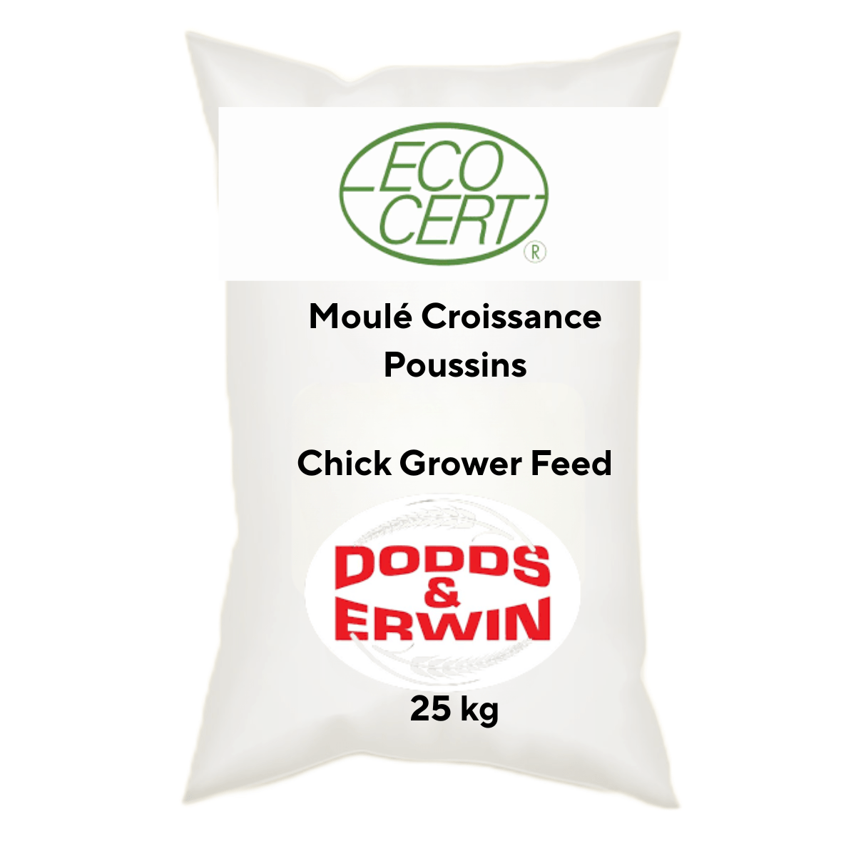 Moulé Croissance Biologique - 25 kg (Non Taxable) - Ma Poule Express