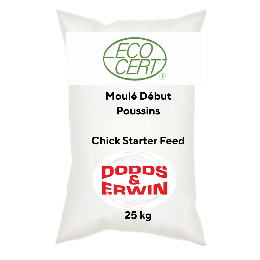Moulé Début Poussins Biologique - 25 kg (Non Taxable) - Ma Poule Express