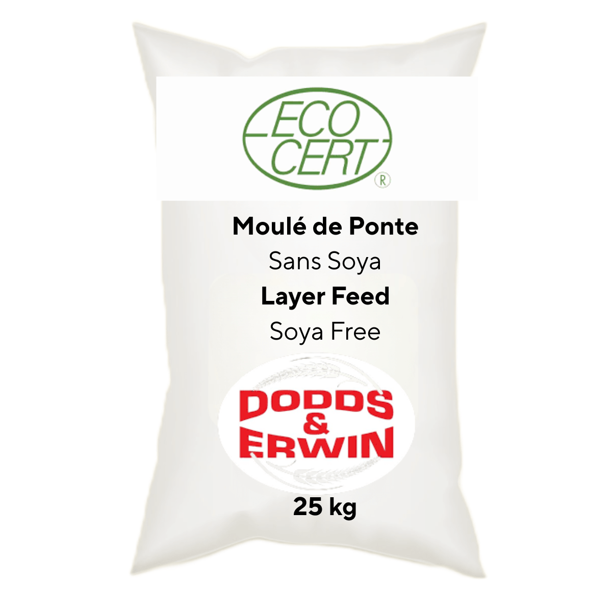 Ponte Biologique Sans Soya - 25 kg (Non Taxable) - Ma Poule Express
