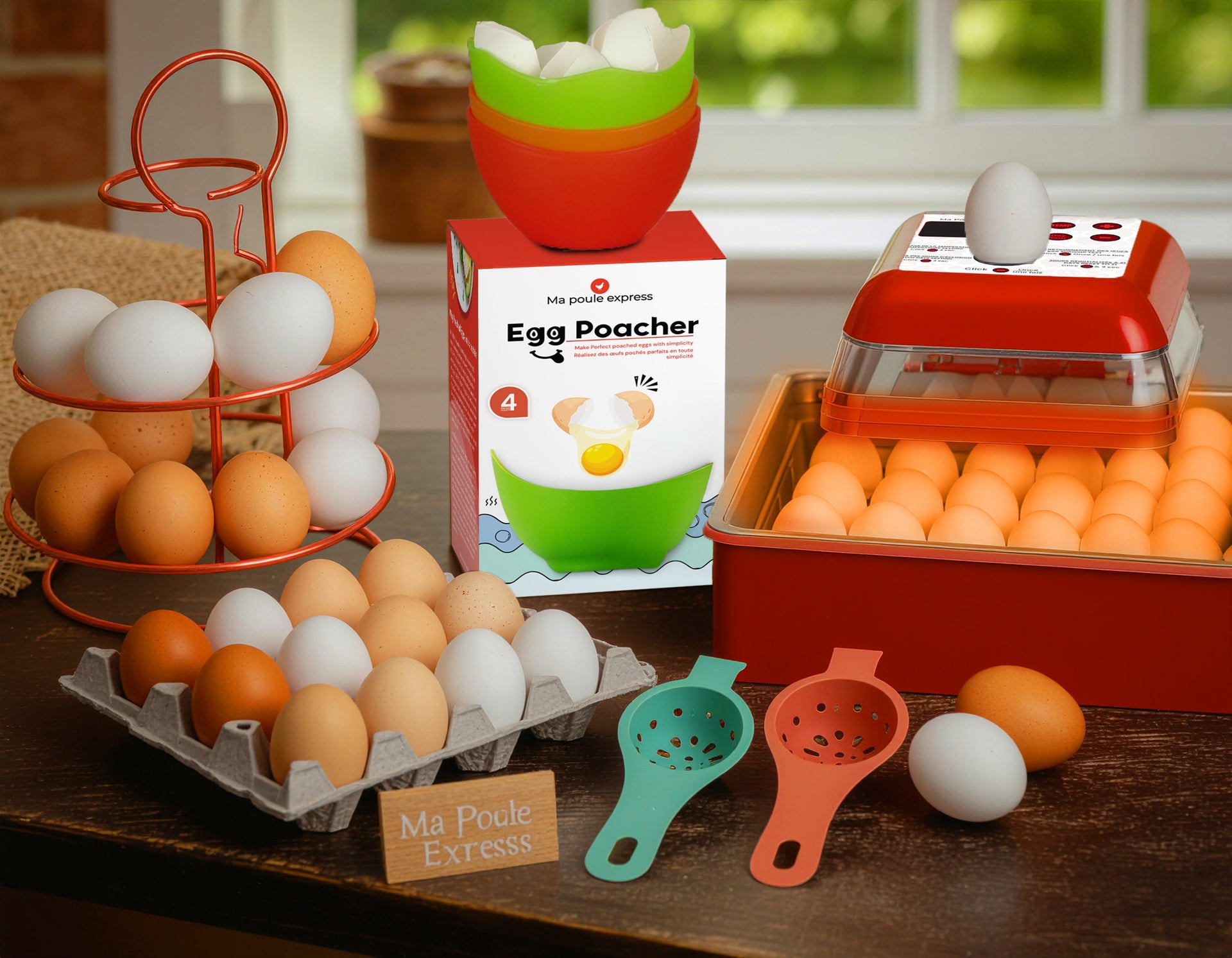 Pondoirs et poulaillers pour poules et volailles d'élevage