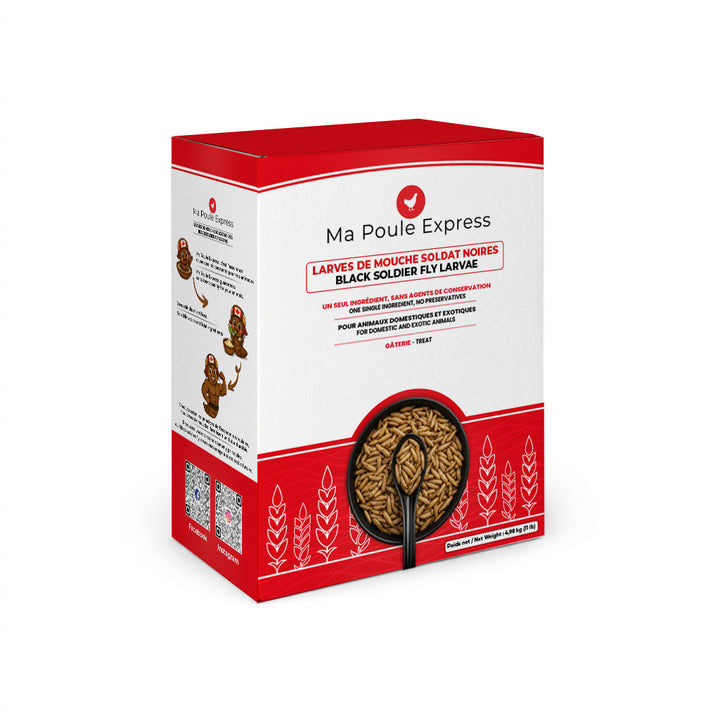 Larves de mouche soldat noire séchées 11 lb (5 kg) – Format vrac