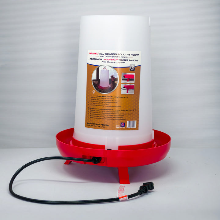 Pack Premium Poulailler Ma Poule Express – Abreuvoir chauffant 100 W, panneau chauffant, larves BSF 11 lb et jouet d&