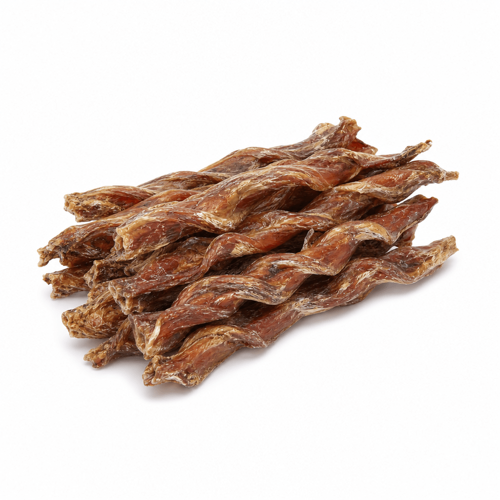 Bâtonnets à Mâcher en Pénis de Veau 100% Naturels Tressé – Mon Chien Express - Ma Poule Express