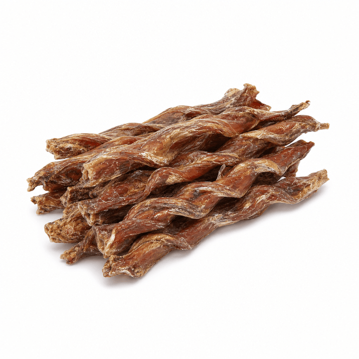 Bâtonnets à Mâcher en Pénis de Veau 100% Naturels Tressé – Mon Chien Express - Ma Poule Express
