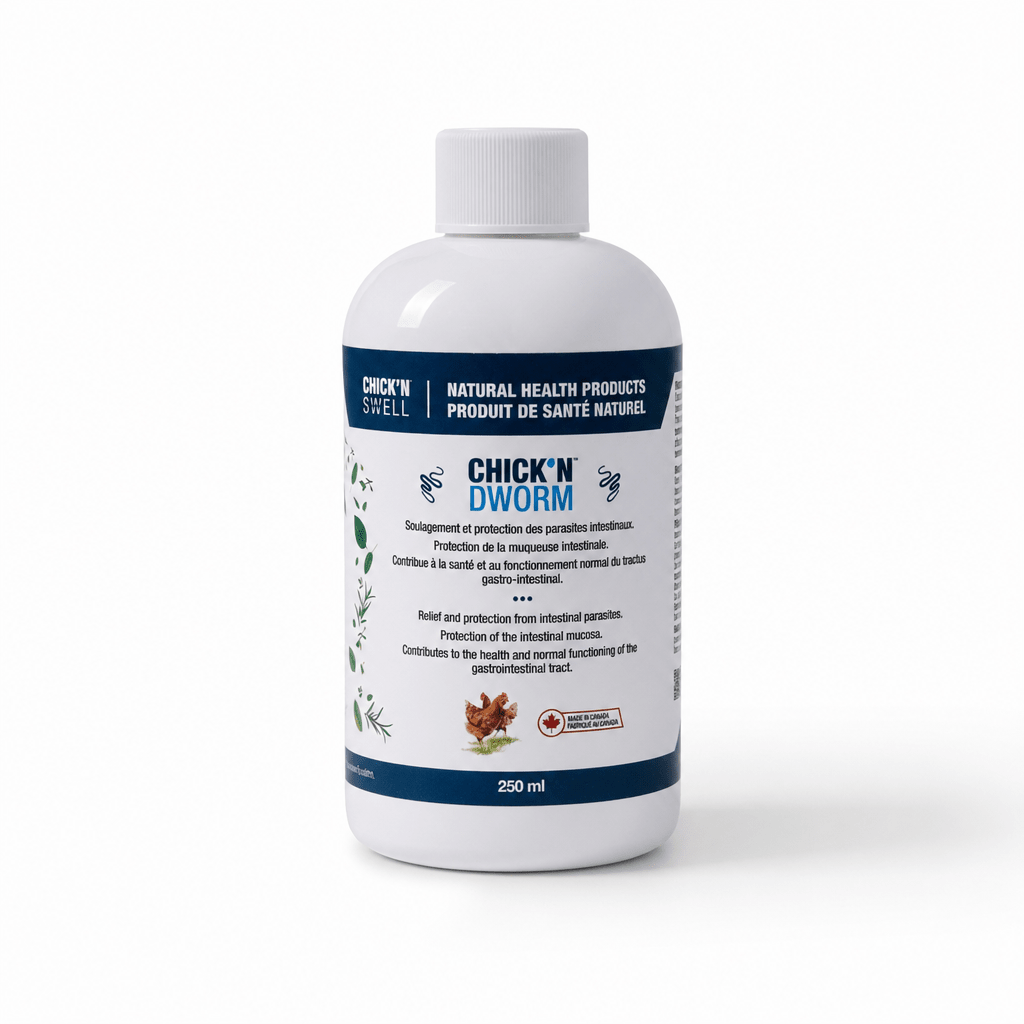 Chick’n Dworm – Soutien contre les Parasites Intestinaux pour Poules – 250 ml - Ma Poule Express