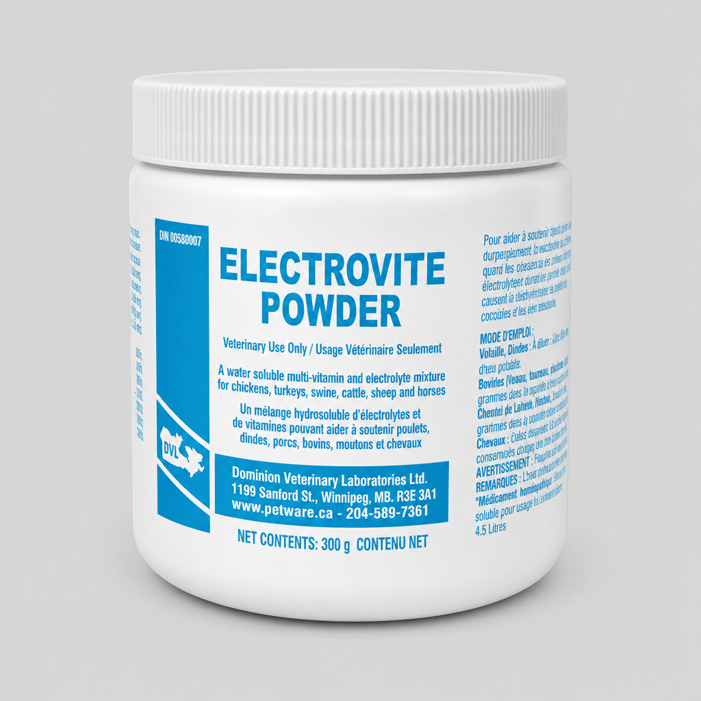 Electrovite Powder - Electrolytes contre les canicules - Ma Poule Express