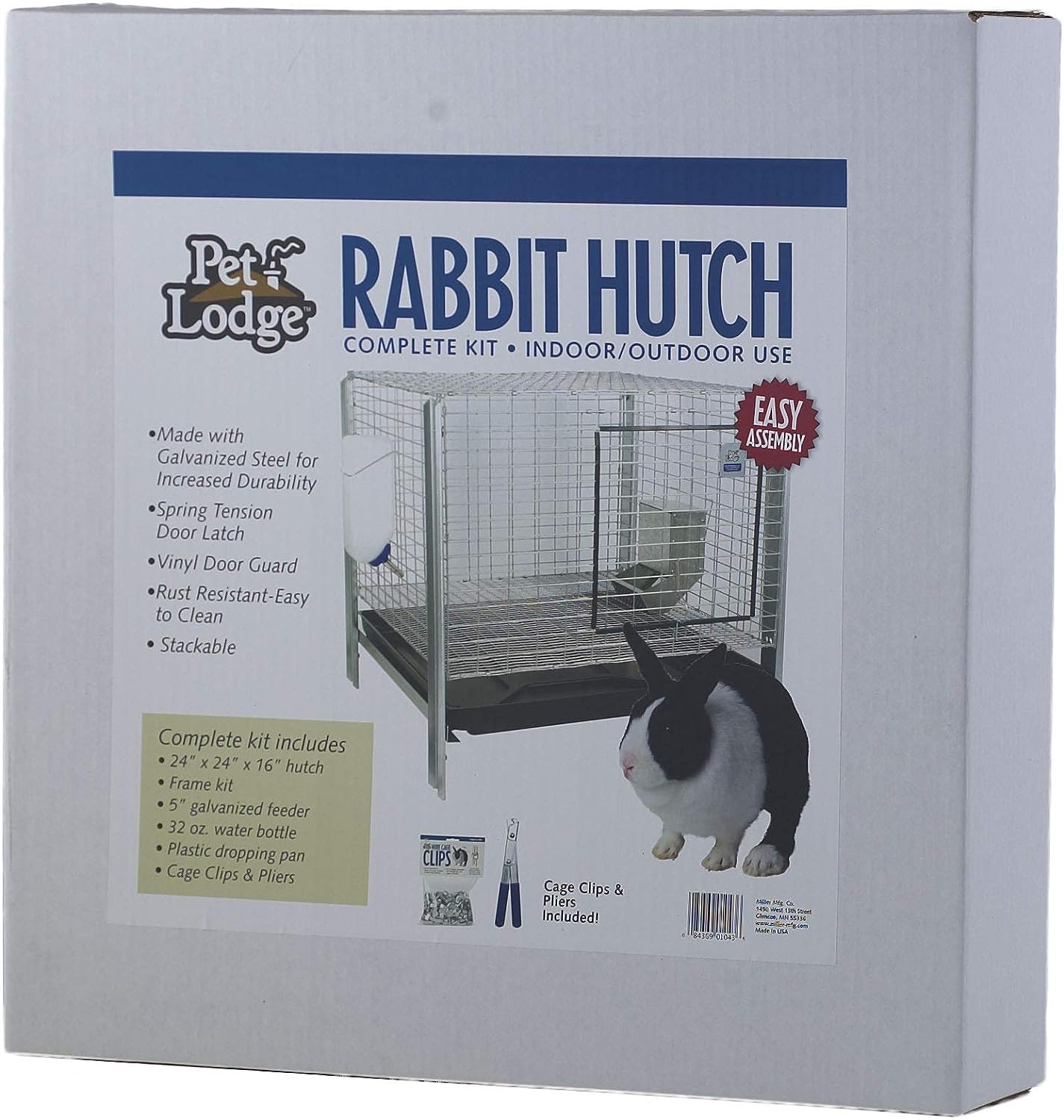 Ensemble complet de clapier pour lapins - Pet Lodge - Ma Poule Express