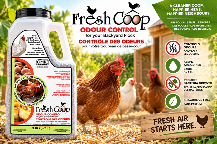 Fresh coop - Contrôle des odeurs - Ma Poule Express