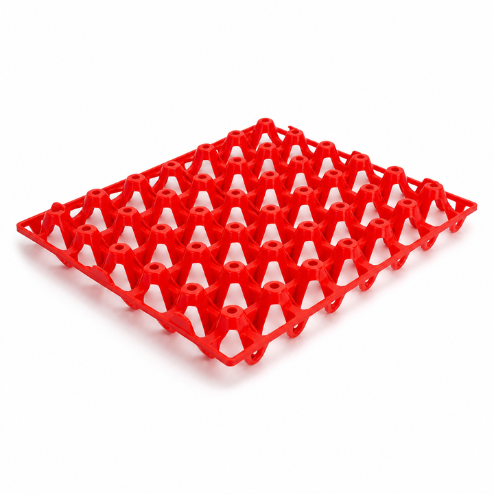 Plateaux à Œufs Haute Résistance – Capacité 30 Œufs – Rouge Agricole