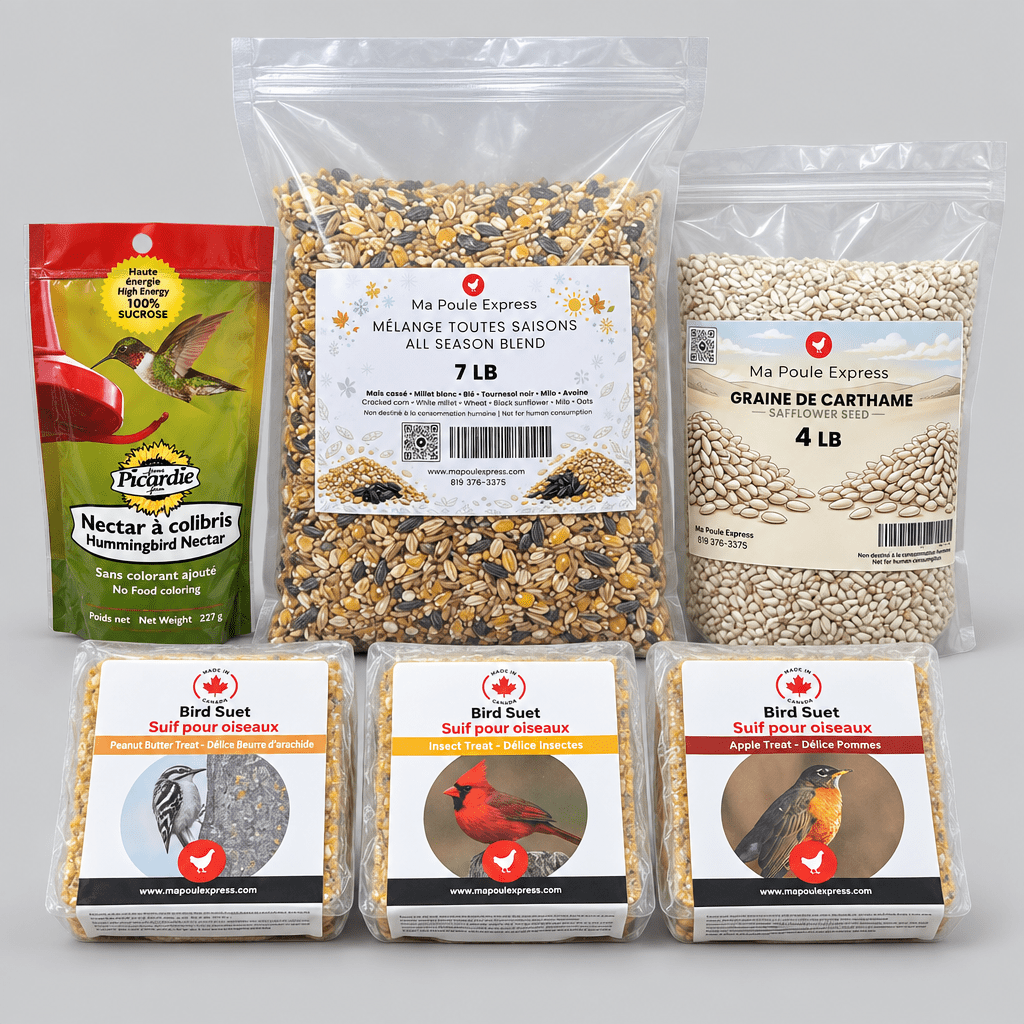 Kit Complet "Refuge d’Oiseaux" – Gâteries et Graines pour Oiseaux Sauvages - Ma Poule Express