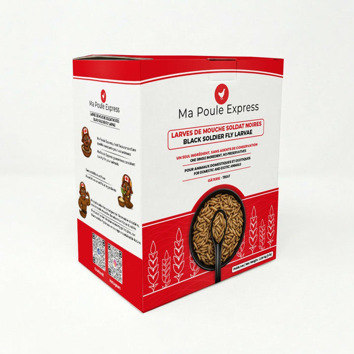 Larves de Mouche Soldat Noire Séchées - Ma Poule Express™ - Ma Poule Express