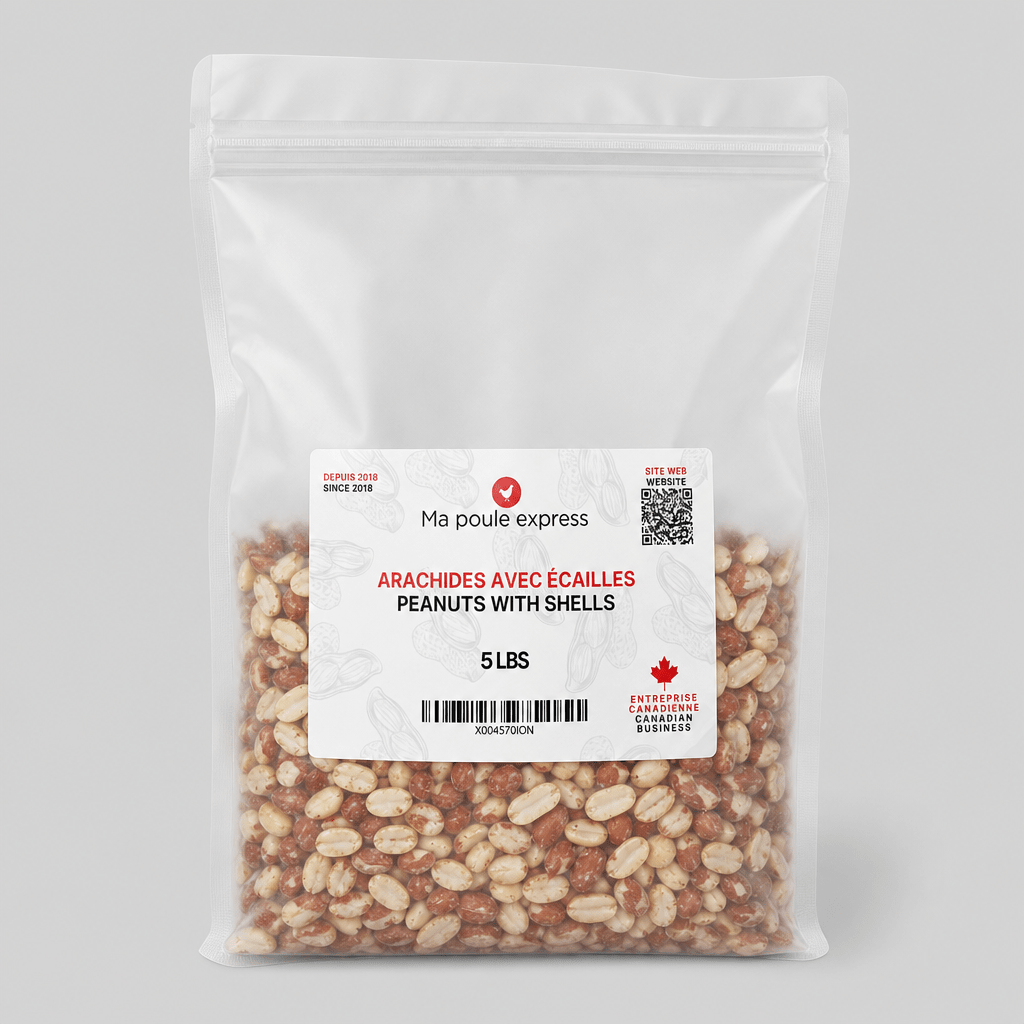 LIQUIDATION – Arachides avec écailles pour oiseaux sauvages – 5 lb | 17,99 $ - Ma Poule Express