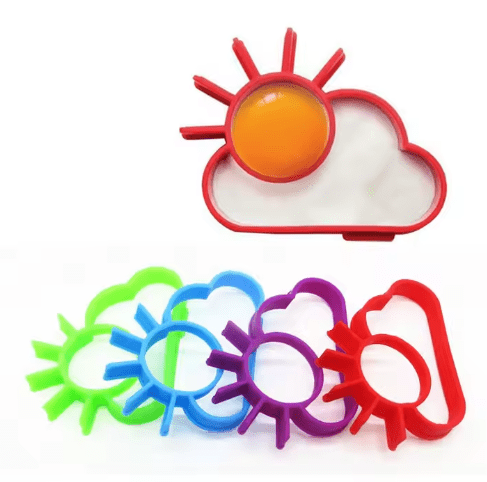 Lot de 4 Moules en Silicone – Formes Nuage et Soleil pour Œufs - Ma Poule Express
