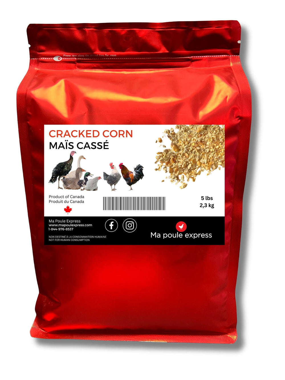 Maïs Concassé 5 LBS - Ma Poule Express