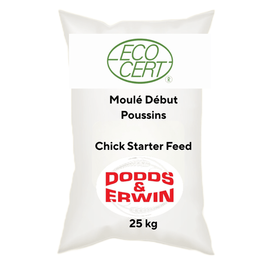 Moulé Début Poussins Biologique - 25 kg (Non Taxable) - Ma Poule Express