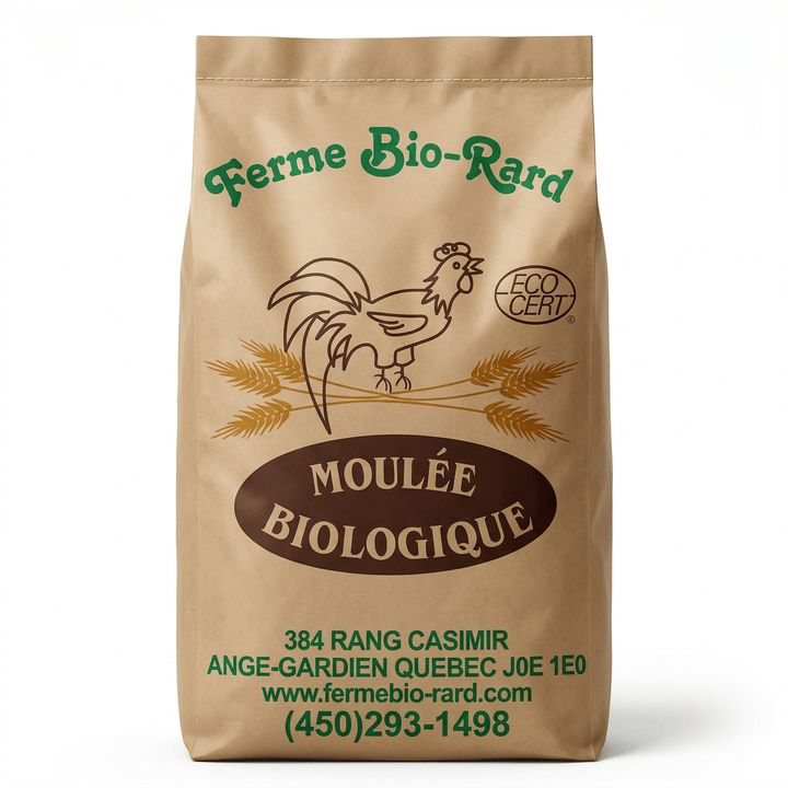 Moulée Début Poulet Biologique – Ferme Bio - Rard | 25 kg (NON TAXABLE) - Ma Poule Express
