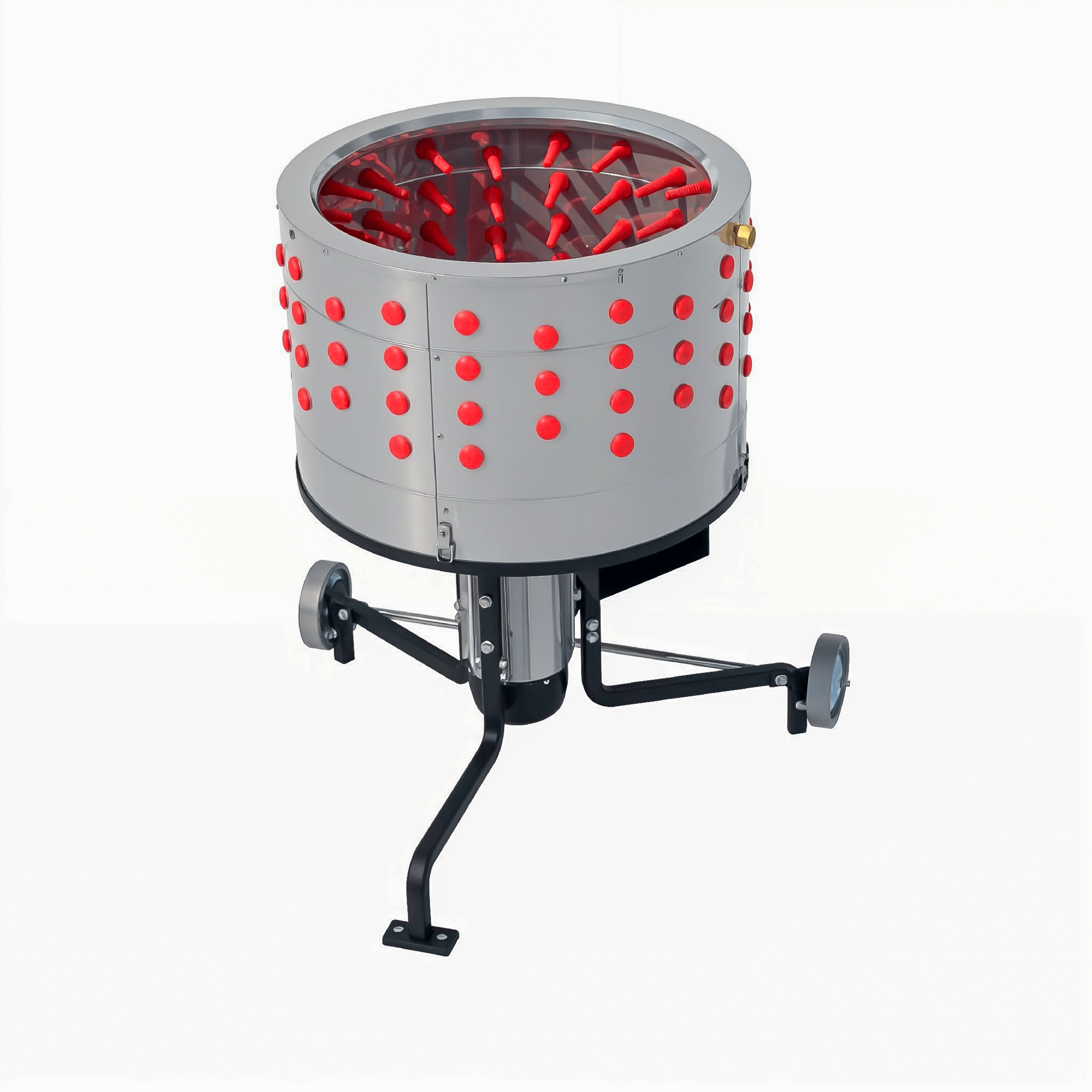Plumeuse électrique – Tambour 60 cm, 164 doigts, acier inoxydable haute résistance - Ma Poule Express