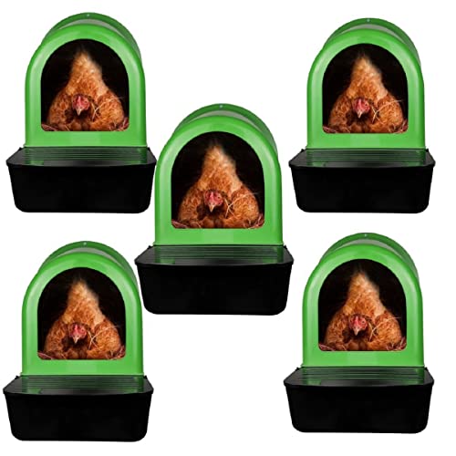 Pondoirs en plastique avec glissade pour les œufs - Paquet de 5 - Ma Poule Express