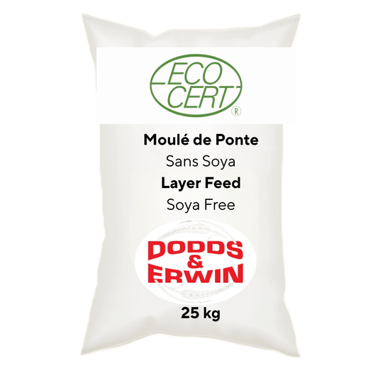 Ponte Biologique Sans Soya - 25 kg (Non Taxable) - Ma Poule Express