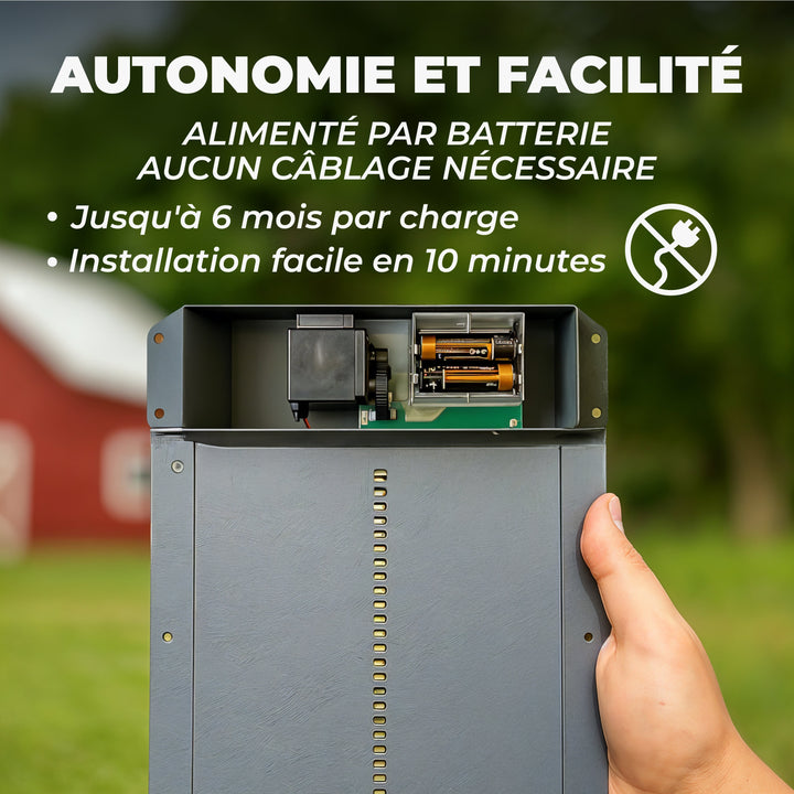 Porte automatique pour poulailler - Ma Poule Express - Ma Poule Express