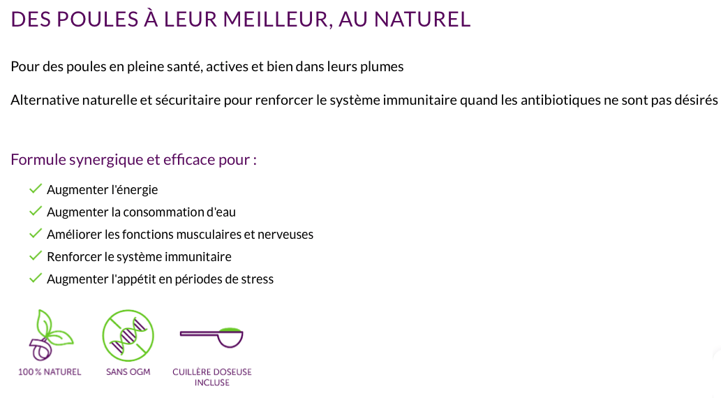 PROMO*Gallina+ vitalité | pour poules récréatives - Ma Poule Express