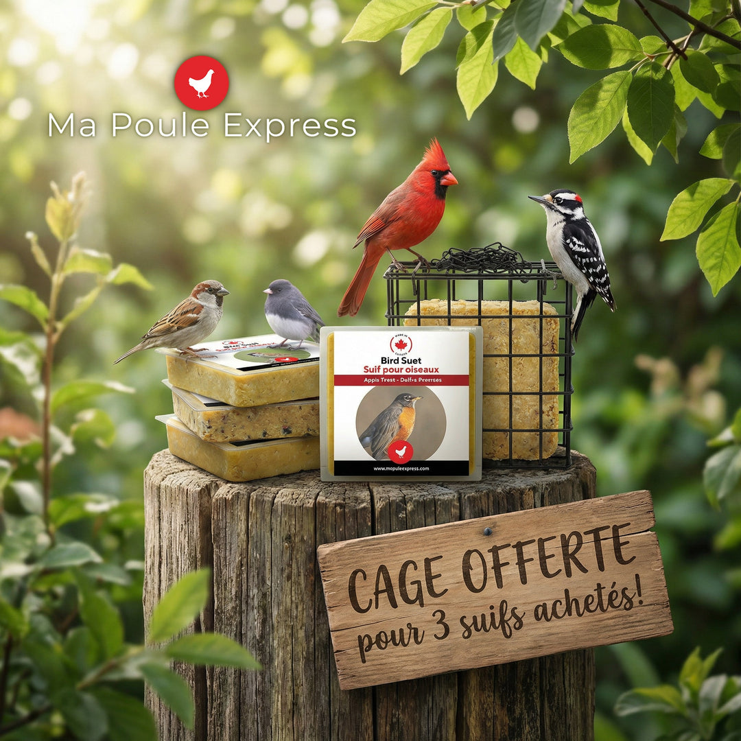 Promotion - Paquet de 3 suifs et Panier à Suif Ma Poule Express - Ma Poule Express