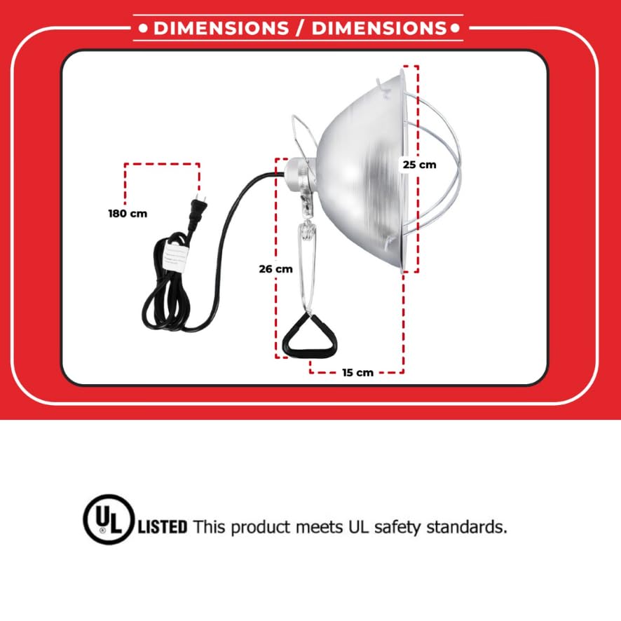 Socle aluminium avec pince - 10 pouces - PAQUET DE 4 - Ma Poule Express