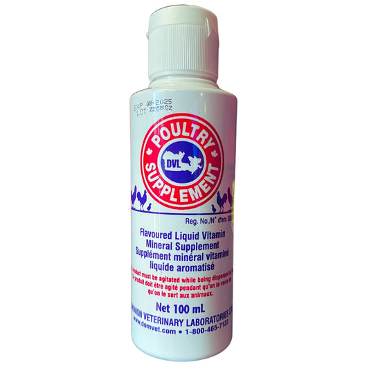 Supplément pour volailles liquide - pour une bonne santé générale - 100 ml - Ma Poule Express