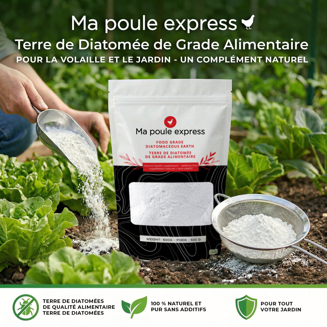 Terre de diatomée 500G - Ma Poule Express